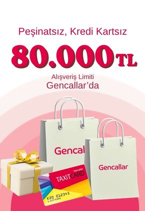 80.000 TL Alışveriş Limiti