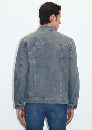 M0110003-86615 Erkek Gri Ceket - 2