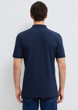 M064946-70490 Erkek Lacivert Polo Yaka T-shirt - 2