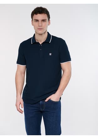 M066039-30651 Erkek Lacivert Polo Yaka T-shirt - 2