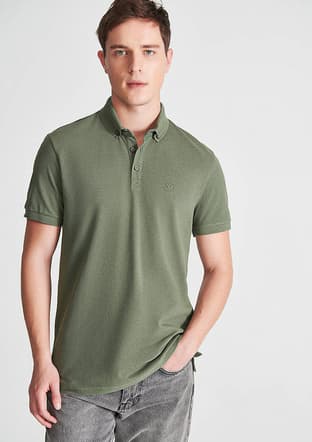 M063247-33198 Erkek Yeşil Polo Yaka T-shirt - 2