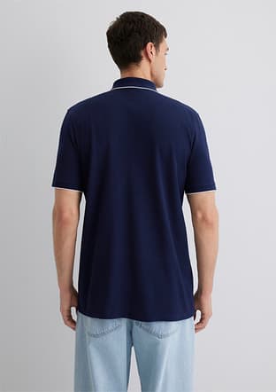 M0611902-84371 Erkek Lacivert Polo Yaka T-shirt - 3