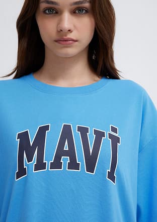 M1600843-91478 Kadın Baskılı T-Shirt - 3