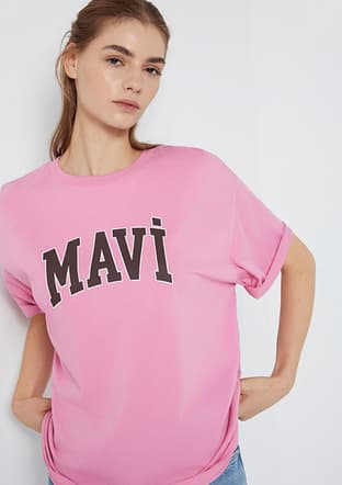 M1600843-71063 Kadın Baskılı T-Shirt - 1