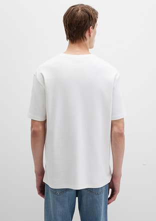 M0613102-80194 Erkek Beyaz Baskılı T-shirt - 2