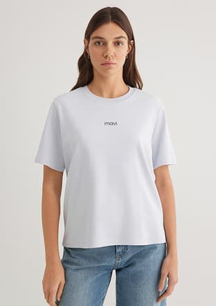 M1612829-89201 Kadın Baskılı T-Shirt - 3