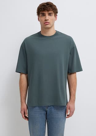 M0613113-71598 Erkek Yeşil Kısa Kol T-shirt - 1