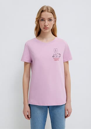 M1613722-71039 Kadın Çok Renkli Baskılı T-shirt - 1