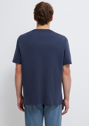 M0613102-85315 Erkek Mavi Baskılı T-shirt - 2