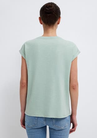 M1600961-71780 Kadın Yeşil V Yaka T-shirt - 2