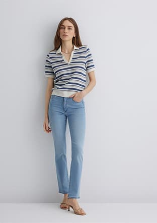 M1074689170 Kadın Mavi Jean Pantolon - 1