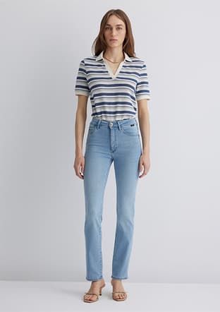 M1074689170 Kadın Mavi Jean Pantolon - 2