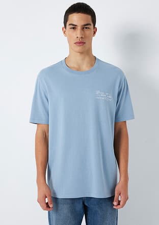 M0613184-86998 Erkek Mavi T-shirt - 1