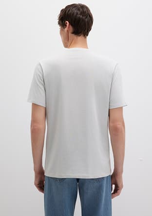 M0611714-70074 Erkek Gri Baskılı T-shirt - 2