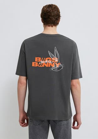 M0613202-900 Erkek Siyah Baskılı T-shirt - 2