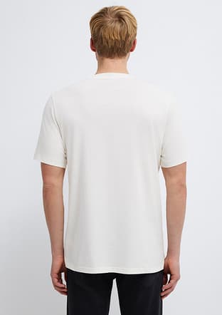 M0613131-70057 Erkek Beyaz Baskılı T-shirt - 2