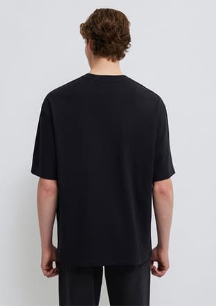 M0613179-900 Erkek Siyah Baskılı T-shirt - 2