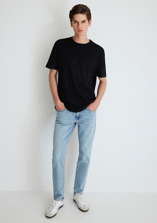 M0042286799 Erkek Mavi Jean Pantolon - 1