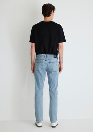 M0042286799 Erkek Mavi Jean Pantolon - 2