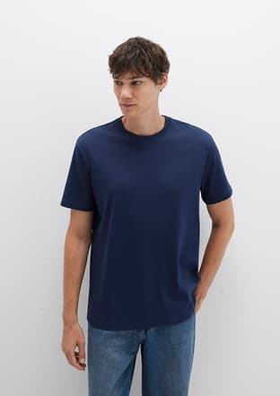M066249-70497 Erkek Lacivert Kısa Kol T-shirt - 1
