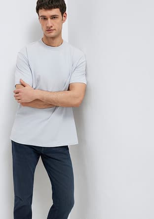 M0613199-70802 Erkek Mavi Kısa Kol T-shirt - 1