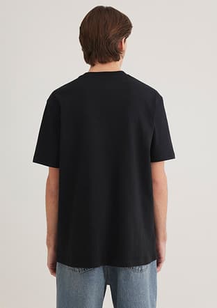 M0611807-900 Erkek Siyah Baskılı T-shirt - 2