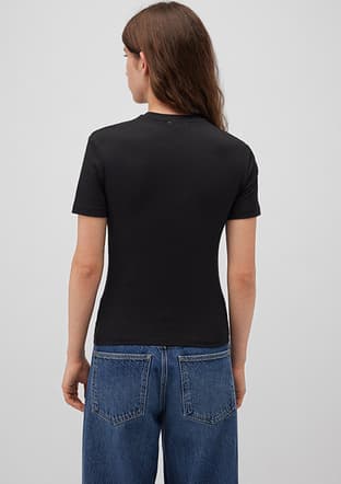 M1600963-900 Kadın Siyah Basic T-shirt - 2