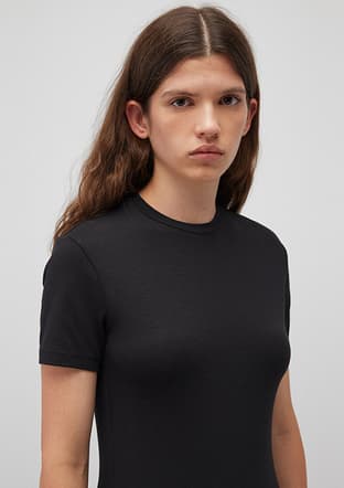 M1600963-900 Kadın Siyah Basic T-shirt - 3
