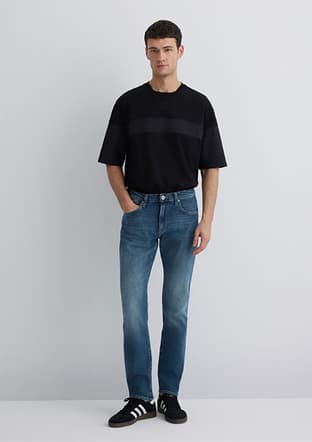 M0042289336 Erkek Mavi Jean Pantolon - 1