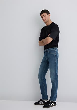 M0042289336 Erkek Mavi Jean Pantolon - 2