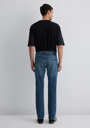 M0042289336 Erkek Mavi Jean Pantolon - 3