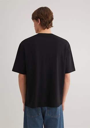 M0612524-900 Erkek Siyah Baskılı T-shirt - 3