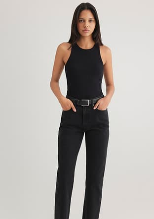 M1612462-900 Kadın Siyah Basic T-shirt - 1