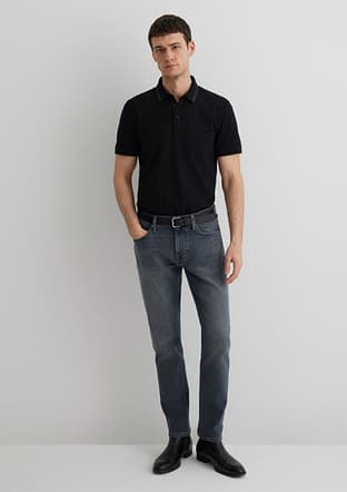 M0035189345 Erkek Mavi Jean Pantolon - 1