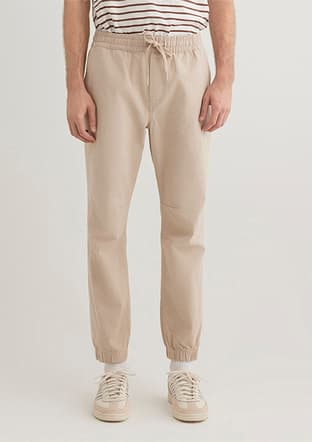 M000169-70004 Erkek Bej Pantolon - 1