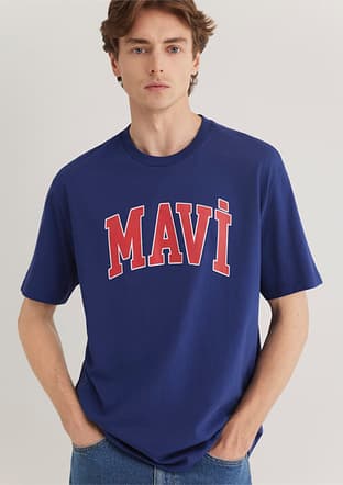 M0611931-70722 Erkek Çok Renkli Bisiklet Yaka T-shirt - 1