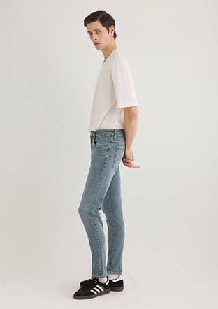 M0042489555 Erkek Mavi Jean Pantolon - 2
