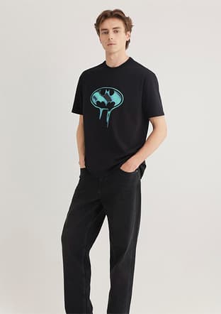 M0612566-900 Erkek Siyah Baskılı T-shirt - 2