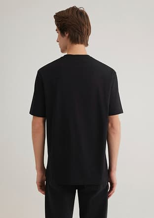 M0611711-900 Erkek Siyah Baskılı T-shirt - 2