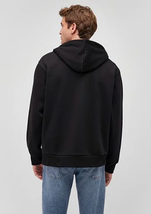 M0S10277-900 Erkek Siyah Sweatshirt - 2