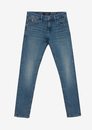 M0042489352 Erkek Mavi Jean Pantolon - 1
