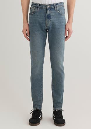 M0081089344 Erkek Mavi Jean Pantolon - 2