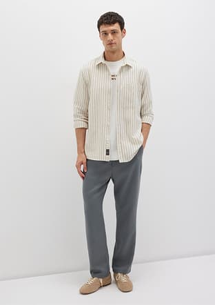 M0010193-80889 Erkek Gri Pantolon - 2