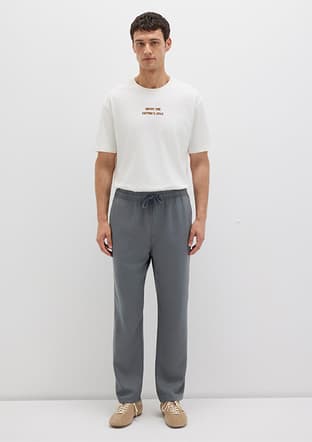 M0010193-80889 Erkek Gri Pantolon - 3