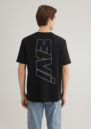 M0612350-900 Erkek Siyah Baskılı T-shirt - 2