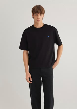 M0612578-900 Erkek Siyah Kısa Kol T-shirt - 1