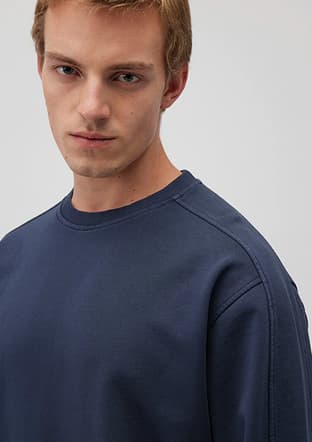 M0S10162-87822 Erkek Mavi Sweatshirt - 3