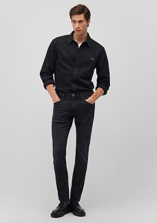 M0035187861 Erkek Mavi Jean Pantolon - 1