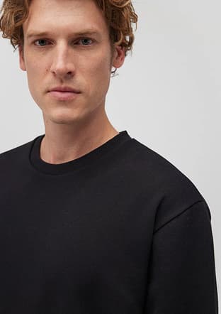 M0S10276-900 Erkek Siyah Sweatshirt - 3