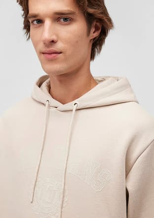 M0S10201-70144 Erkek Bej Sweatshirt - 3
